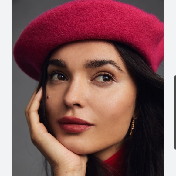 Wyeth Wool Blend Red Beret EUC - Picture 1 of 4